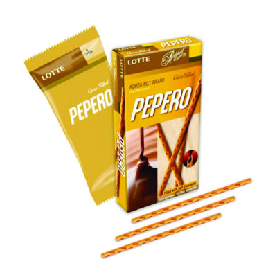 Pepero, sabor con relleno a chocolate