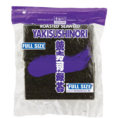Alga Nori tostada para Sushi / Maki x 100 hojas