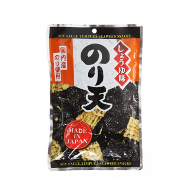 Galleta de tempura con nori. Sabor a shoyu (soya) x 40 gr