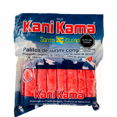 Alimento procesado elaborado a partir de pescado blanco (kani kama) x 250 gr
