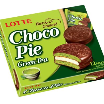 Choco Pie Green Tea Lotte X 12 Und (336 Gr)