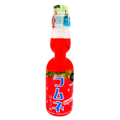 Bebida gasificada Ramune sabor Fresa